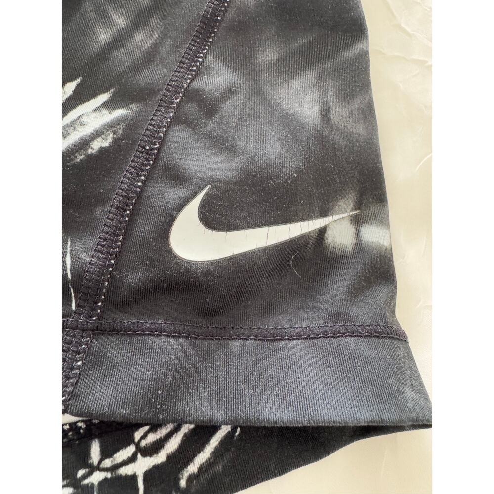 Nike Pro Shorts Womens Large Black White Abstract Dri-FIT Compression Athletic - Picture 4 of 5